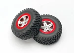 New Traxxas 5873A Sct Tires Mntd Satin Chr/red Bdloc Slash 2 Free Us Ship. Fixed Price $30.99.