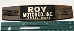 Vitg Roy Motor Chevy/chrysler Lamesa,texas Car Dealership Emblem/badge-plastic. Fixed Price $35.00.