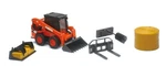 Newray,kubota SSV65 Skid Steer With Attachments, 1/18, NEW33133. Fixed Price $30.55.