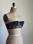 Vintage Lingerie 1940S 50S Lady Marlene Bra Boned Sheer Cup Strapless 36 Lace. Fixed Price $55.00.