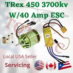 F2835 3700 4000KV Motor With 40AMP Esc For Align Trex /clone T-rex 450 Rc Heli. Fixed Price $23.69.