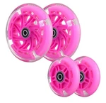 Front 120MM & Rear 80MM Light-up Flashing 3-WHEELED Kid Skooter 4.7 Pink Wheels. Fixed Price $27.99.