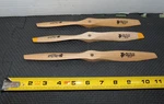 (3) Tf Top Flite Power Point 10X6 & 11X7 Wood Propeller Remote Control Airplane. Fixed Price $44.99.