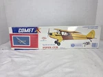 Vintage Comet Piper Cub Cruiser Balsa Wood Model Plane 25 Wingspan Sealed. Fixed Price $35.00.