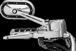 Kuryakyn Heavy Side Mirrors Chrome W Satin Accent Road King Police 11-14. Fixed Price $250.41.