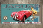Custom 1951 Jaguar XK120 Garage Banner 2FT 4FT. Fixed Price $75.00.