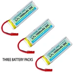 Lectron 1S 3.7V 1000MAH Lipo (3) Battery Packs : Dromida Ominus / Vista Quad. Fixed Price $25.95.