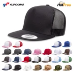 Yupoong 6006 Yp Classics 5 Panel Trucker Hat Snapback Mesh Flat Bill Cap. Fixed Price $13.12.