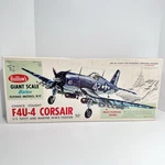 Guillows Giant Scale Balsa Model F4U-4 Corsair Kit 1004 Navy WW2 1960S. Fixed Price $70.39.