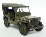 Welly 1/18 1941 Jeep Willy's Military Vehicle Top Up - Diecast Model Car. Fixed Price $167.00.