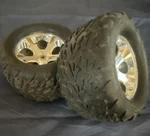Traxxas Rc Wheel & Set (2) Chrome 5-SPOKE Rims Off-road. Fixed Price $24.70.