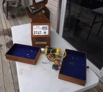 Vintage R/c Airplane Royal Power Panel & Sullivan H-tork Starter Carry Tote. Fixed Price $70.00.