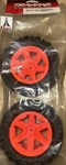 New! Traxxas Rustler Tires, 2.8 Orange, Talon Ext, Rxt Wheels, 12 Mm, Pair (2). Fixed Price $19.95.