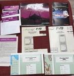 1988 Vintage F-19 Stealth Fighter Flight Simulator Pc Game Floppy Disks. Fixed Price $24.74.