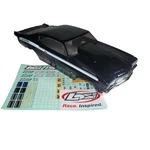 Losi Mini Drag 1/16 Body Factory Painted Black & White Decaled With Lights. Fixed Price $79.99.