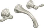 Moen T6107BN Kingsley Two-handle Bathroom Faucet, Valve Required, Brushed Nickel. Fixed Price $599.99.