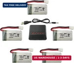 5PCS 3.7V 380MAH Battery With In Charger For Hubsan X4 H107C H107L Syma. Fixed Price $33.34.