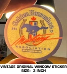 Golden Horseshoe Mustang Association - Vintage Original Window Decal Sticker. Fixed Price $9.40.
