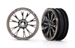 Traxxas 9472X Wheels Weld Black/chrome (front) (2) Drag Slash. Fixed Price $14.00.