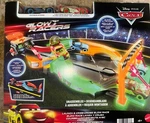 Disney Pixar Cars Glow Racers Playset With Jackson Storm & Mcqueen *damaged Box*. Fixed Price $29.99.