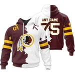 Custom Washington Football Team Commanderss Lightweight Hoodie, Unisex Adults. Fixed Price $42.99.