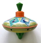 Vintage Moulin Roty Spinning Top Circus Theme. Fixed Price $13.95.