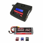 Venom 25C 2S 5000MAH 7.4V Lipo Battery With Pro Charger Combo. Fixed Price $132.98.