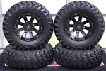 Kawasaki Mule Pro Fxt 28" Maxxis Rampage Atv Tire & 14" Spyder Wheel Kit KAW11K. Fixed Price $1629.94.