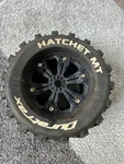 Duratrax Hatchet Mt 3.8" Mounted Tire Wheel (1) DTXC3588. Fixed Price $19.99.