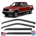 Cxdar Window Rain Guards Visors 01-03 Ford F150 Supercrew Cab & 02-03 Lincol. Fixed Price $49.18.