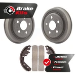 Rear Brake Drum Shoe Kit For 1995-2005 Dodge Neon 2000-2002 Chrysler Sxt Se. Fixed Price $66.83.