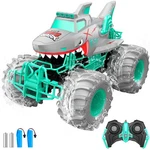 Salazaza Waterproof Shark Remote Control Car, 116 Amphibious Rc Cars 4WD All .... Fixed Price $74.16.
