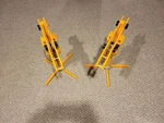 Hape - Lot Of (2X) Wooden Construction Cranes Kids Toys (incomplete) (for Parts). Fixed Price $49.99.