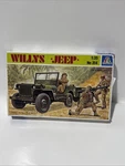 Italeri 314 Willys Jeep With Trailer 1/35 Scale Plastic Model Kit 1:35. Fixed Price $24.00.