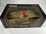 New Old Stock Burago 1957 Chevrolet Corvette 1:18 Scale Die Cast. Fixed Price $26.99.