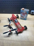 1950S Cox Prop Rod Tether Thimble Drome Race Car W 2 Engines & Fuel Can Untested. Fixed Price $132.99.