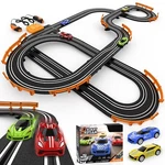 Wupuaait Slot Race Track Sets With 4 High-speed Cars, Battery Or Ele.... Fixed Price $101.99.