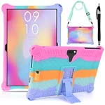 Detuosi 10.1 Inch Tablet Case Compatible With Feonal 10", Dazzling Pink. Fixed Price $25.40.
