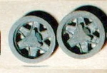 Cox Standard Ford Gt Rear Wheels # 9914 1960'S Vintage 1/32 5:40 Thread Nos. Fixed Price $17.99.