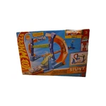 Mattel Hot Wheels Stunt Tracks Corkscrew Jump Champion JFH36. Fixed Price $50.00.