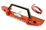 Integy Aluminum Realistic Scale Front Bumper W/led Lights: SCX10 Ii C26992RED. Fixed Price $33.95.
