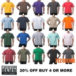 Heavyweight Shirts Mens Plain Short Sleeve Big And Tall M-7XL. Fixed Price $10.95.