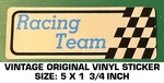 Racing Team - Vintage Original Vinyl Decal Sticker Nhra. Fixed Price $5.03.