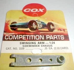 Original Magnesium Swinging Drop Arm For 1/24 Cox Sidewinder Chassis # 3339 Nos. Fixed Price $12.99.