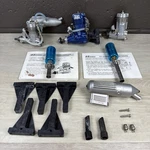 Lot Of 3 R/c Model Airplane Engines - Fox Os Max Fp 40 With Mufflers. Fixed Price $149.99.
