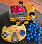 Rokenbok Rc System Loader Dump Truck 2625 +yellow Remote Control Balls. Works!. Fixed Price $60.00.