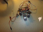 Futaba Radio Control Airplane Dual Conversion Receiver & 3 Servos *untested*. Fixed Price $24.99.