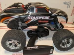 Traxxas Stampede 2WD Rc Monster Truck With Remote, Battery & Charger.. Fixed Price $199.95.