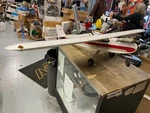 Vtg Tether Rc Remote Control Airplane 63" Wing Span Os Max 3.5 Gas Motor Wen Mac. Fixed Price $199.95.