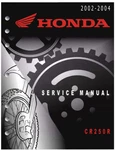 2002-2004 Honda CR250R Service & Repair Manual. Fixed Price $39.55.